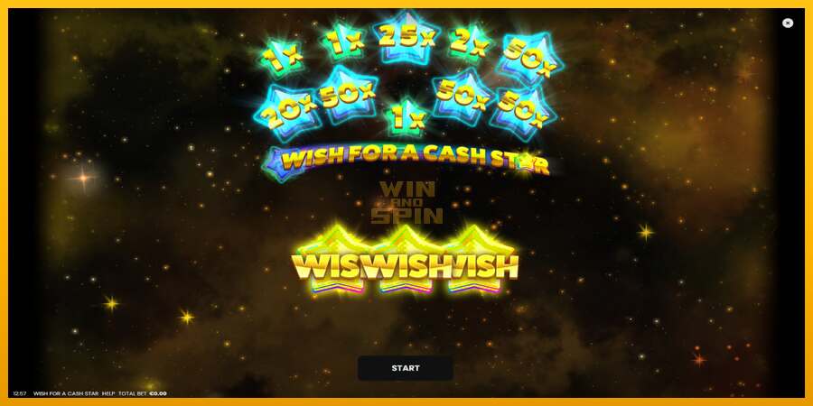 Wish for a Cash Star dirua lortzeko joko-makina, irudia 1