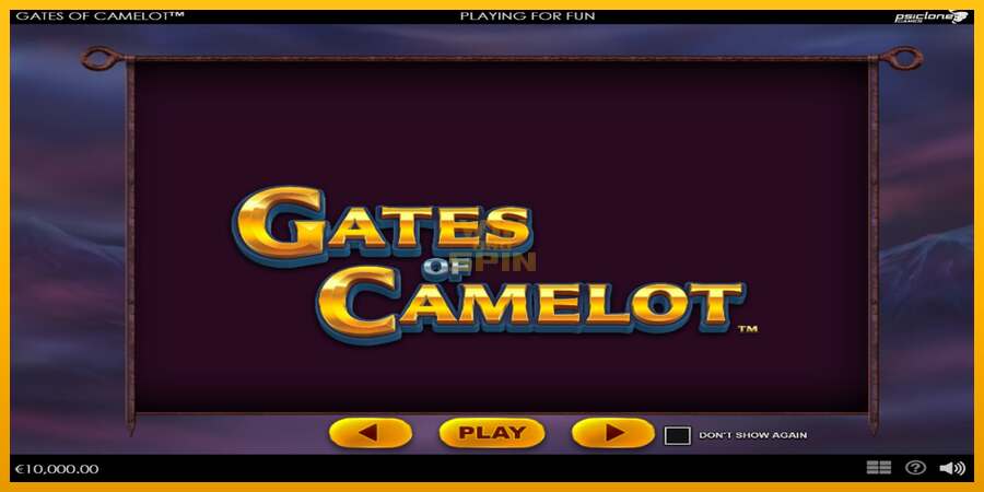 Gates of Camelot dirua lortzeko joko-makina, irudia 1