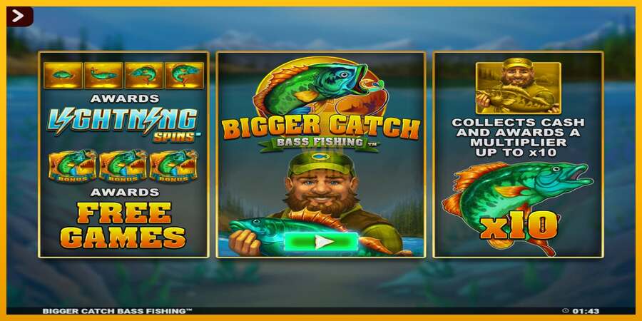 Bigger Catch Bass Fishing Rapid Fire Jackpots dirua lortzeko joko-makina, irudia 1