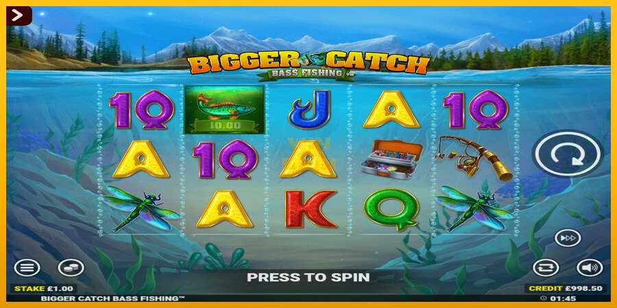 Bigger Catch Bass Fishing Rapid Fire Jackpots dirua lortzeko joko-makina, irudia 2