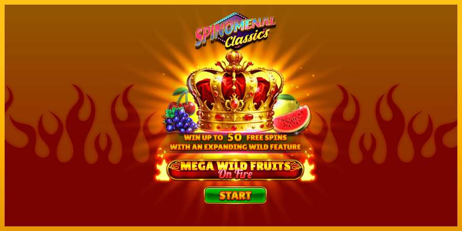 Mega Wild Fruits - On Fire dirua lortzeko joko-makina, irudia 1