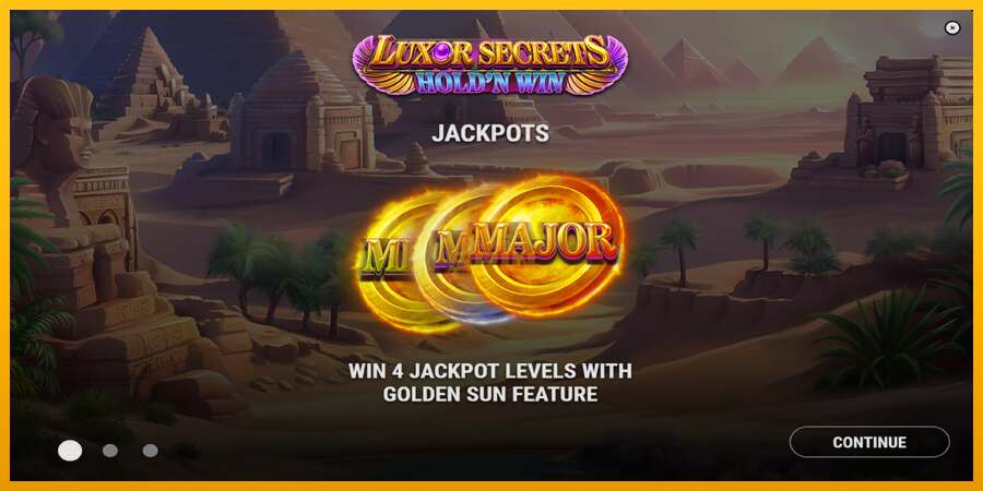 Luxor Secrets Holdn Win dirua lortzeko joko-makina, irudia 1