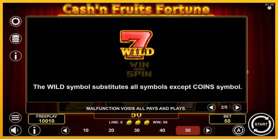 Cashn Fruits Fortune dirua lortzeko joko-makina, irudia 6