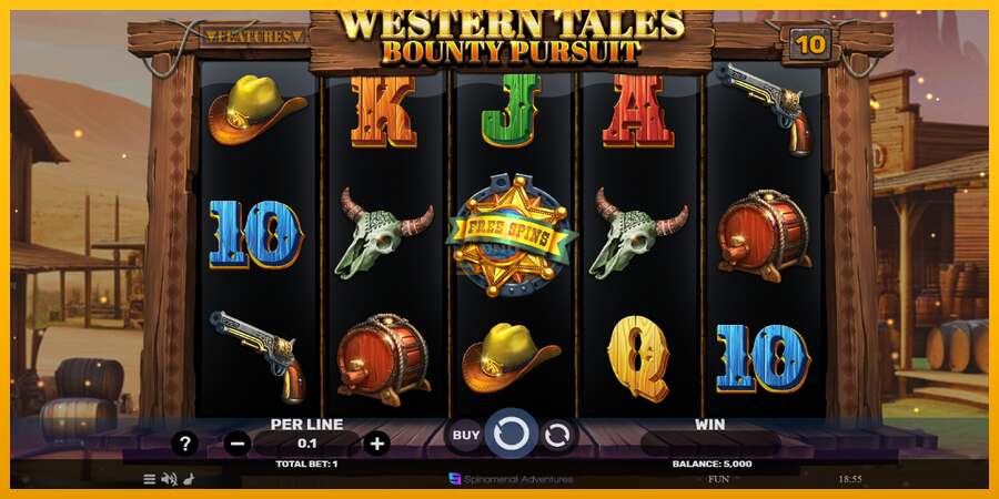 Western Tales - Bounty Pursuit dirua lortzeko joko-makina, irudia 2