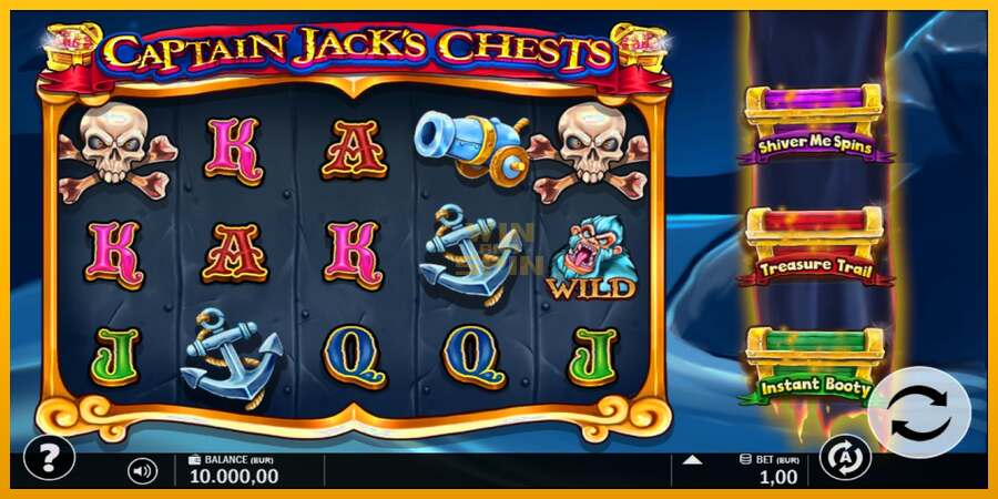 Captain Jacks Chests dirua lortzeko joko-makina, irudia 1