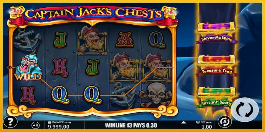 Captain Jacks Chests dirua lortzeko joko-makina, irudia 3