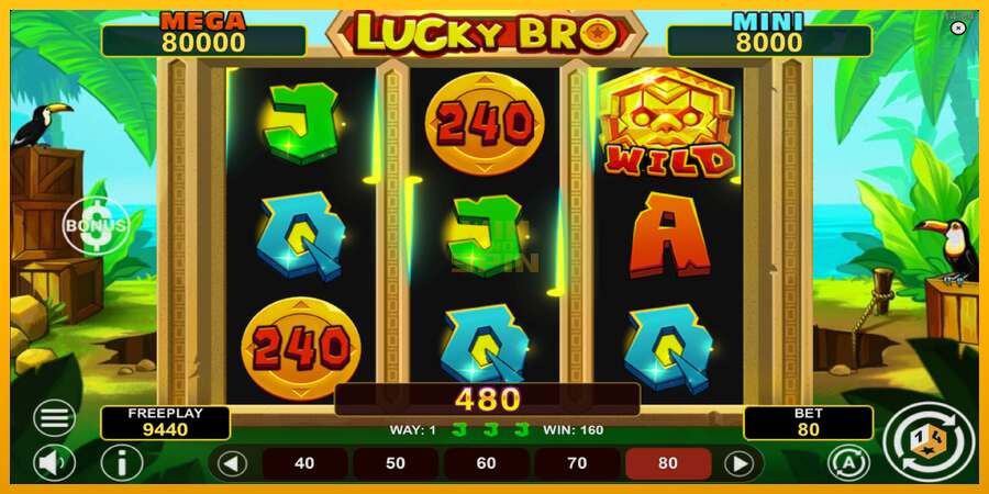 Lucky Bro Hold & Win dirua lortzeko joko-makina, irudia 3