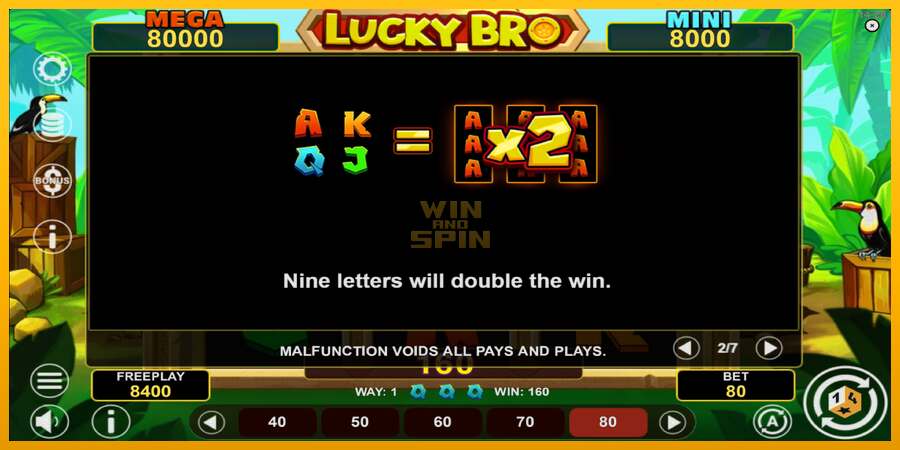 Lucky Bro Hold & Win dirua lortzeko joko-makina, irudia 6