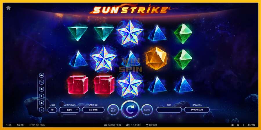 Sun Strike dirua lortzeko joko-makina, irudia 2