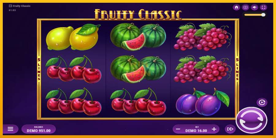 Fruity Classic dirua lortzeko joko-makina, irudia 1