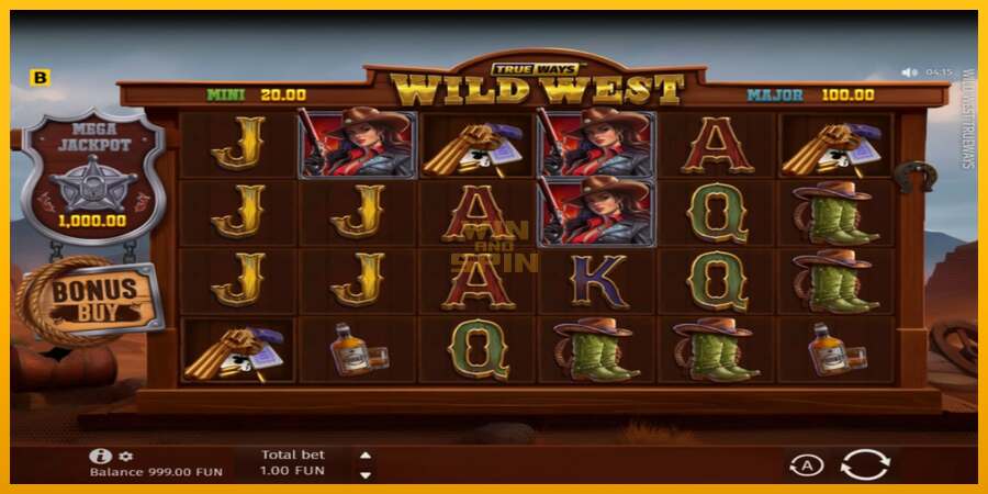 Wild West Trueways dirua lortzeko joko-makina, irudia 2