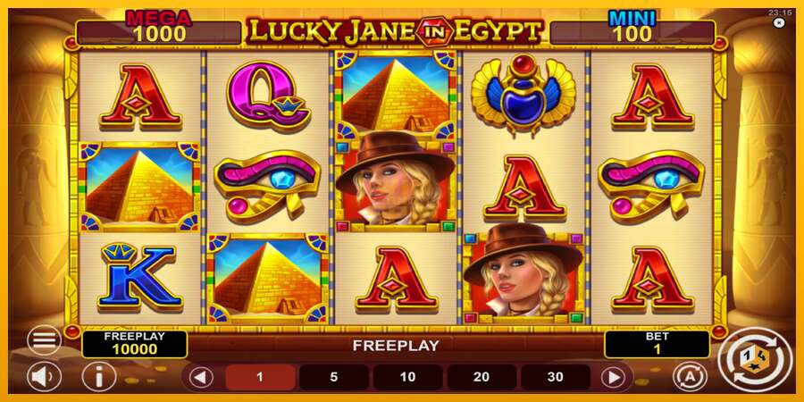 Lucky Jane in Egypt Hold & Win dirua lortzeko joko-makina, irudia 2