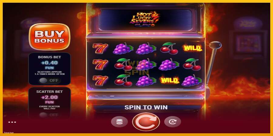 Hot Lucky Sevens Claw dirua lortzeko joko-makina, irudia 1