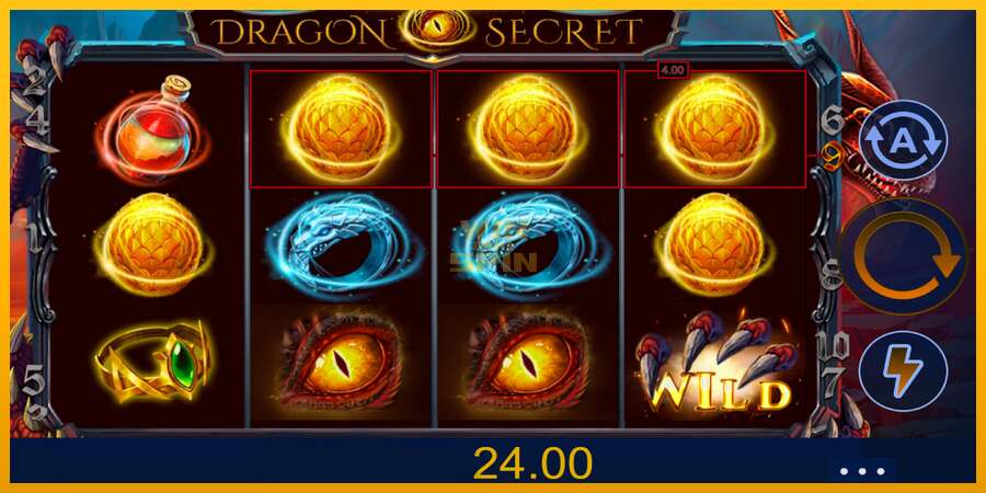 Dragon Secret dirua lortzeko joko-makina, irudia 2