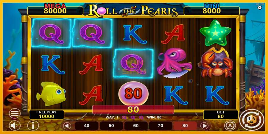 Roll The Pearls Hold & Win dirua lortzeko joko-makina, irudia 3