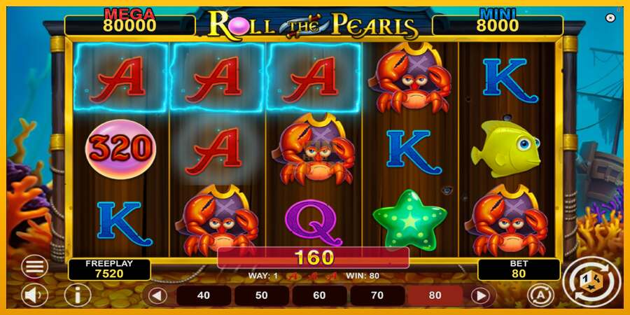 Roll The Pearls Hold & Win dirua lortzeko joko-makina, irudia 4