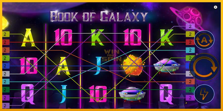 Book of Galaxy dirua lortzeko joko-makina, irudia 2