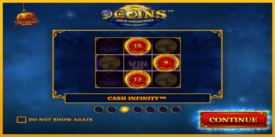 9 Coins Grand Diamond Edition Halloween Jackpots dirua lortzeko joko-makina, irudia 1