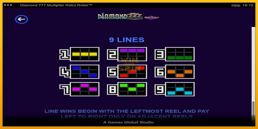 Diamond 777 Multiplier Retro Roller dirua lortzeko joko-makina, irudia 7