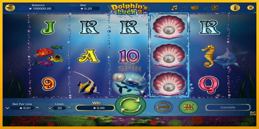 Dolphin’s Luck 2 dirua lortzeko joko-makina, irudia 1