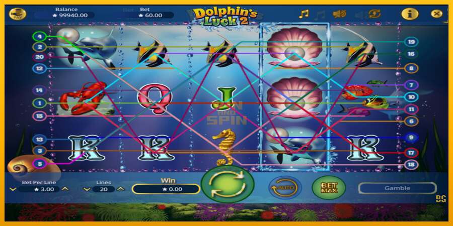 Dolphin’s Luck 2 dirua lortzeko joko-makina, irudia 2