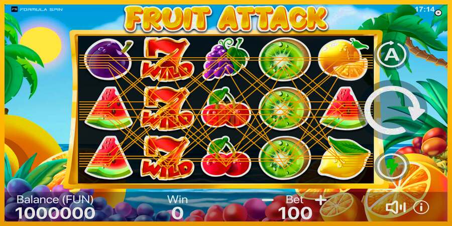 Fruit Attack dirua lortzeko joko-makina, irudia 1