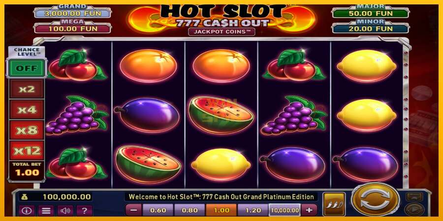 Hot Slot: 777 Cash Out Grand Platinum Edition dirua lortzeko joko-makina, irudia 1