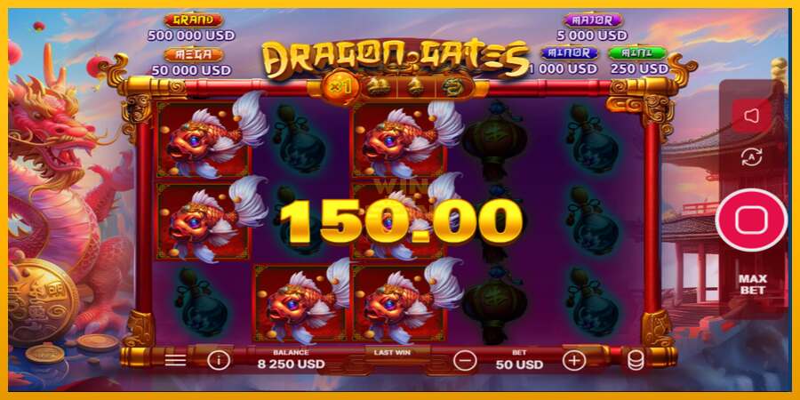 Dragon Gates dirua lortzeko joko-makina, irudia 3