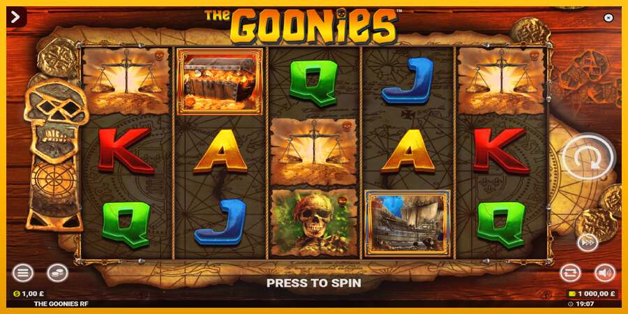 The Goonies Deluxe Rapid Fire Jackpots dirua lortzeko joko-makina, irudia 2