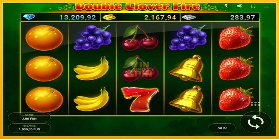 Double Clover Fire dirua lortzeko joko-makina, irudia 1