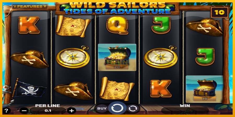 Wild Sailors – Tides of Adventure dirua lortzeko joko-makina, irudia 2