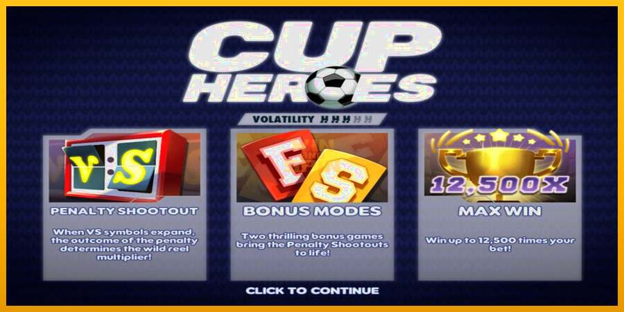 Cup Heroes dirua lortzeko joko-makina, irudia 1