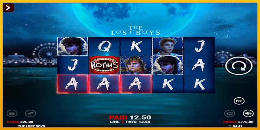 The Lost Boys Rapid Fire Jackpots dirua lortzeko joko-makina, irudia 2