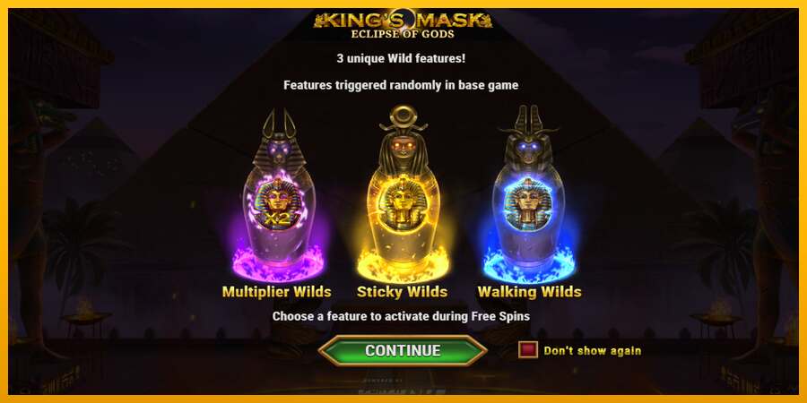 King’s Mask Eclipse of Gods dirua lortzeko joko-makina, irudia 1