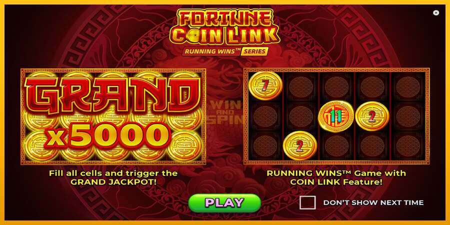 Fortune Coin Link dirua lortzeko joko-makina, irudia 1