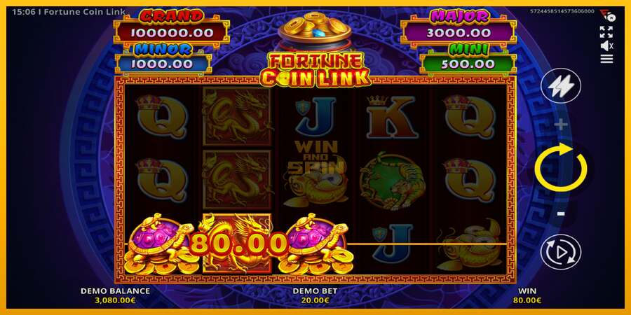 Fortune Coin Link dirua lortzeko joko-makina, irudia 4