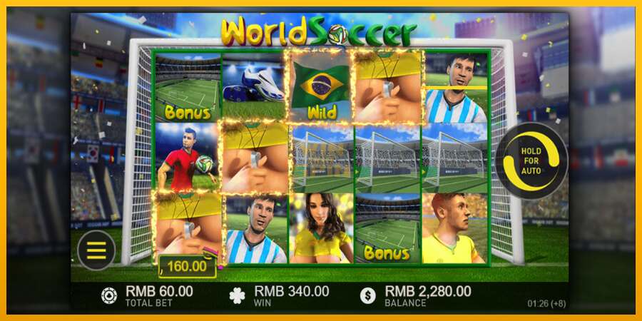 World Soccer Slot dirua lortzeko joko-makina, irudia 3