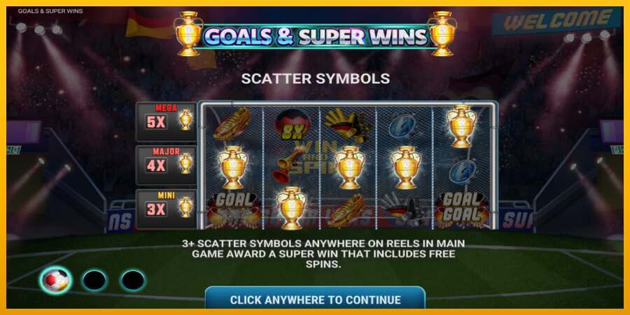 Goals & Super Wins dirua lortzeko joko-makina, irudia 1