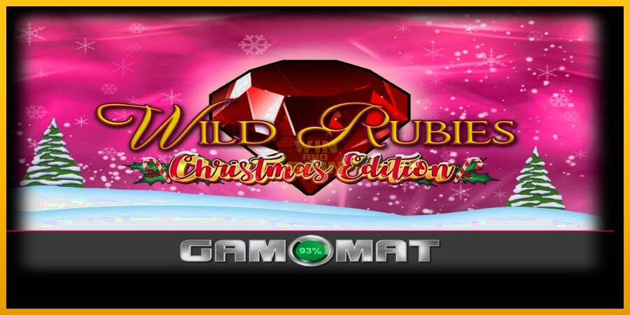 Wild Rubies Сhristmas Edition dirua lortzeko joko-makina, irudia 1