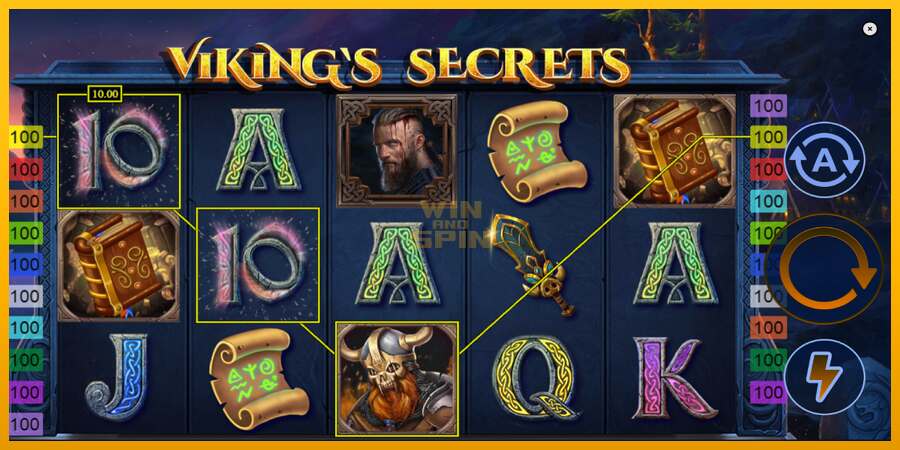 Vikings Secrets dirua lortzeko joko-makina, irudia 4