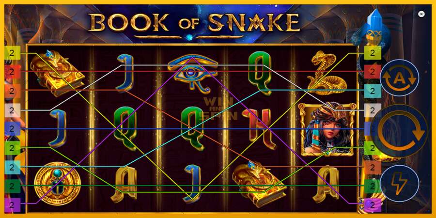 Book of Snake dirua lortzeko joko-makina, irudia 2