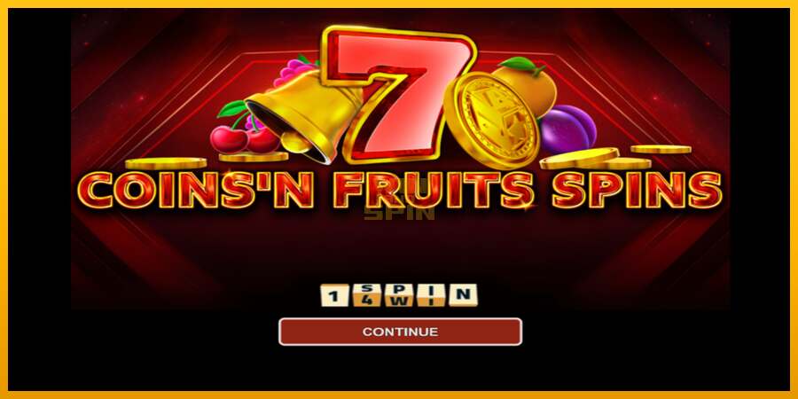 Coinsn Fruits Spins dirua lortzeko joko-makina, irudia 1