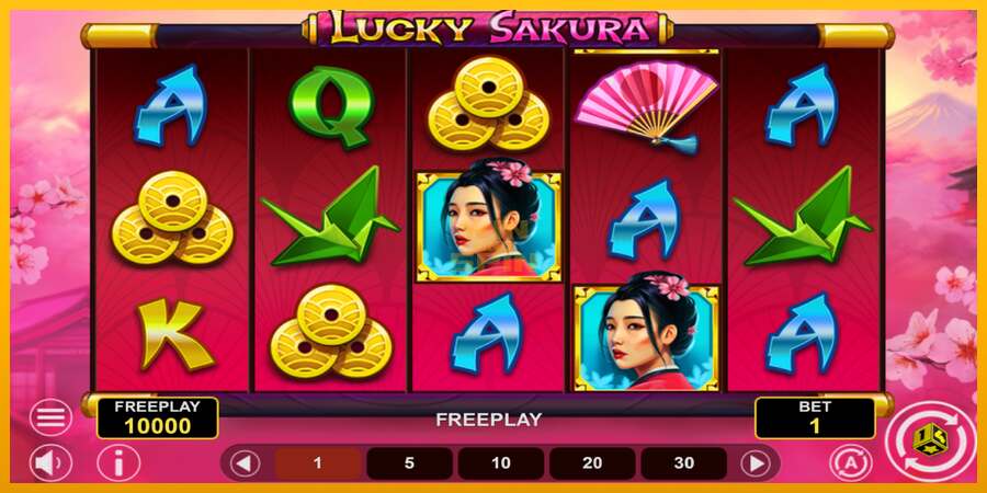 Lucky Sakura Win Spins dirua lortzeko joko-makina, irudia 2