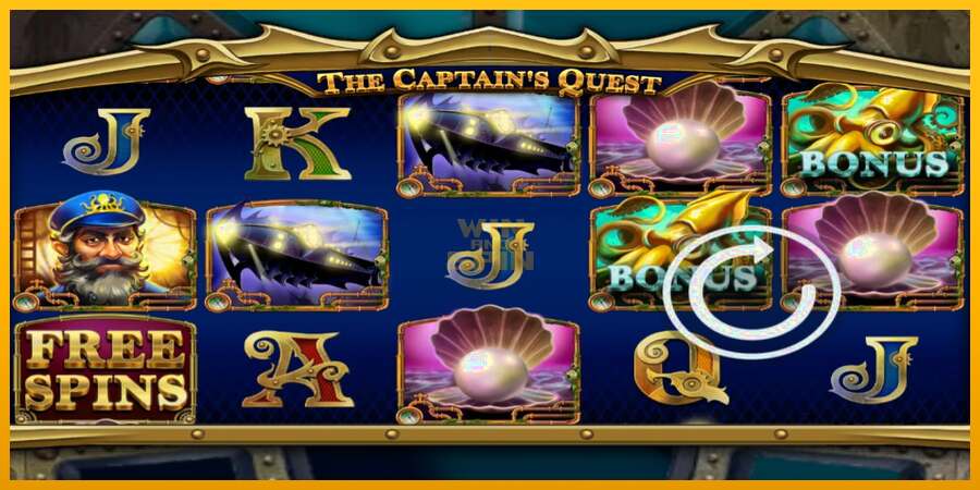 The Captains Quest dirua lortzeko joko-makina, irudia 1