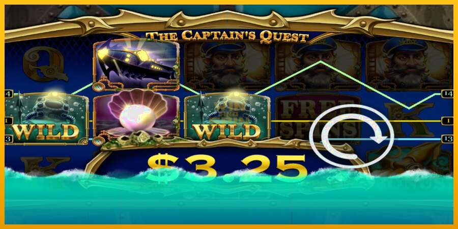 The Captains Quest dirua lortzeko joko-makina, irudia 2