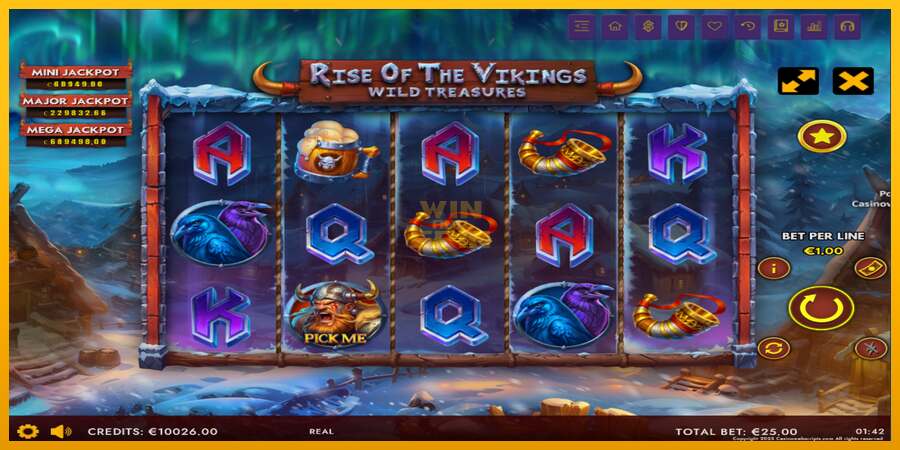 Rise of The Vikings - Wild Treasures dirua lortzeko joko-makina, irudia 2