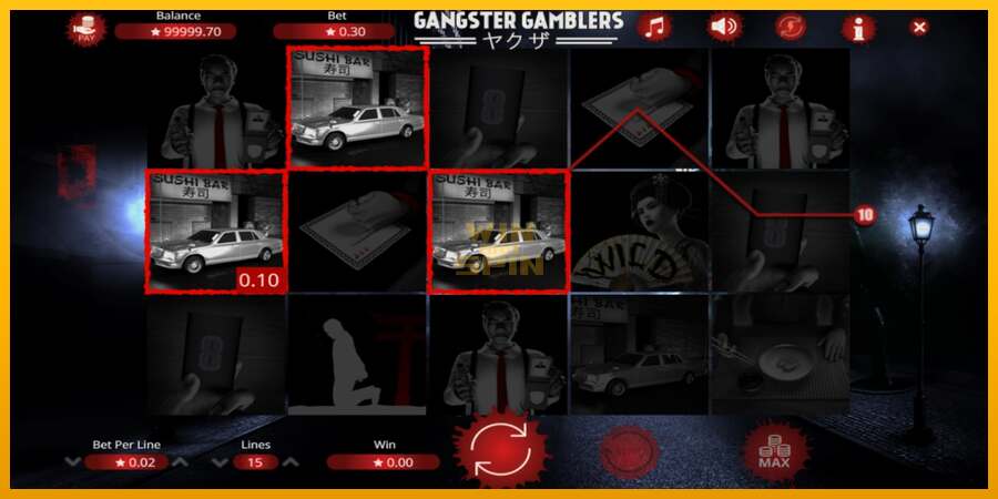 Gangster Gamblers dirua lortzeko joko-makina, irudia 2