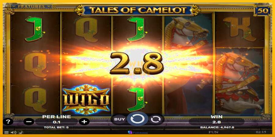 Tales of Camelot dirua lortzeko joko-makina, irudia 3