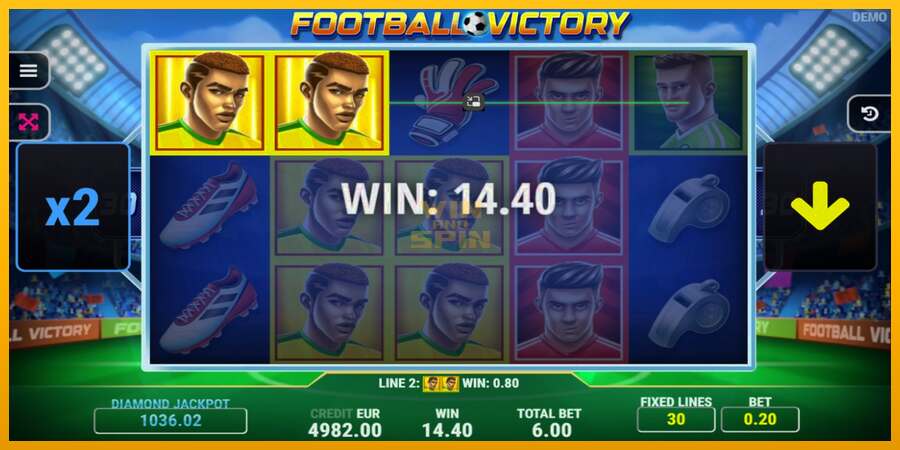 Football Victory dirua lortzeko joko-makina, irudia 3