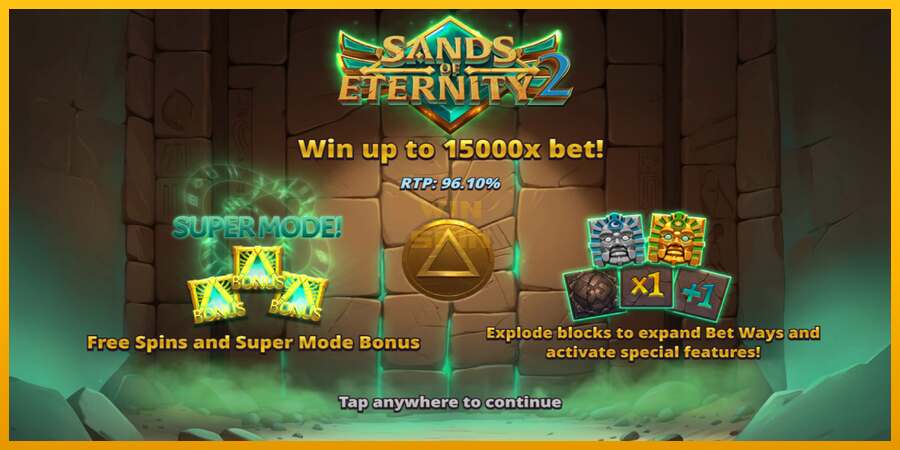 Sands of Eternity 2 dirua lortzeko joko-makina, irudia 1